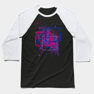 Subtle Bi Squares Baseball T-Shirt